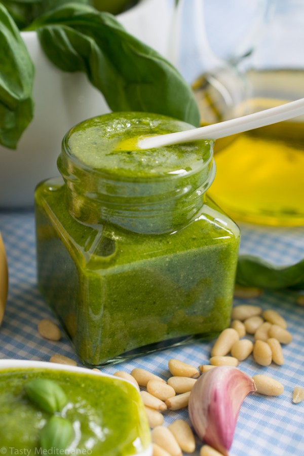 Fresh Basil Pesto Sauce Tasty Mediterraneo