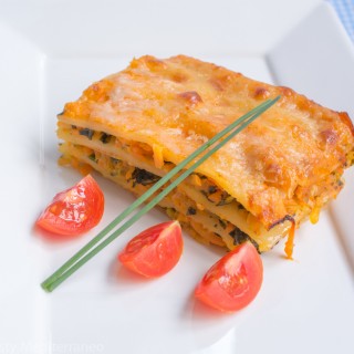 Lasagne aux Courgettes, Epinards et Carottes