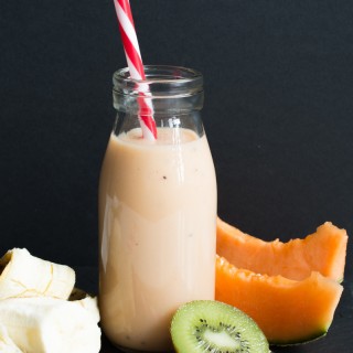 Batido de melón, plátano y kiwi