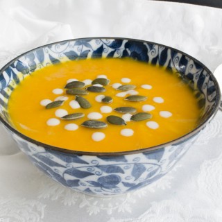 Roasted pumpkin and orange soup