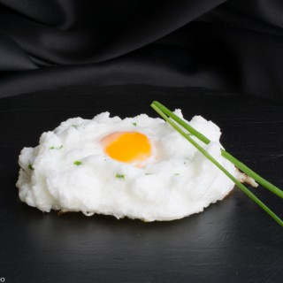 Egg cloud with chives
