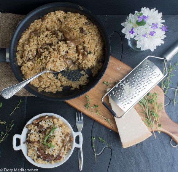 Porcini mushrooms, thyme & rosemary risotto – Tasty Mediterraneo