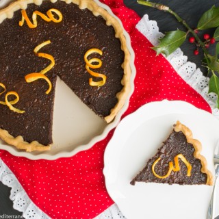 Tarta de chocolate y naranja