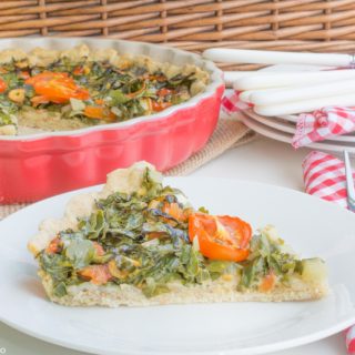 Flatbread with parsley & vegetables