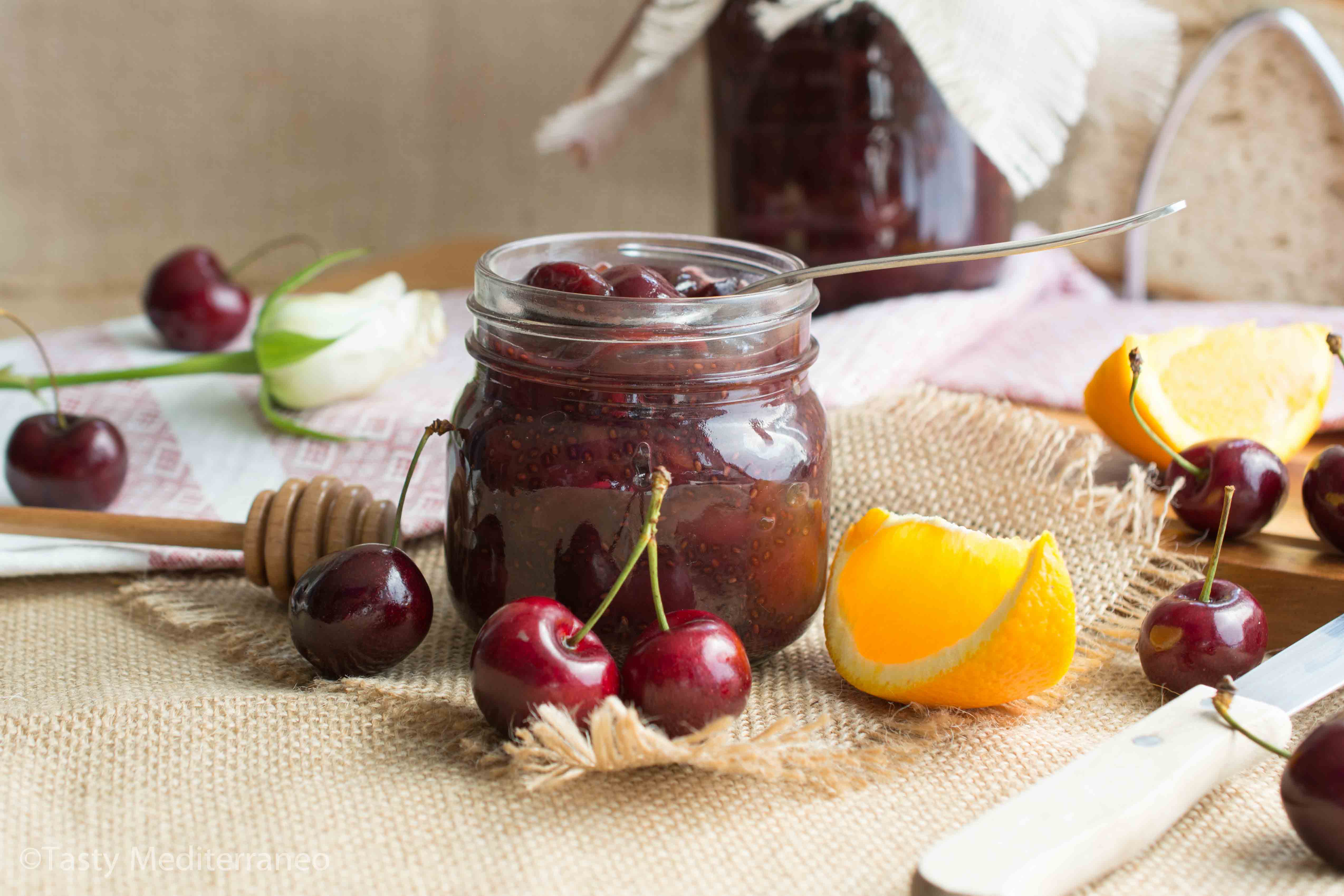 Recette confiture de cerises au kirsch - Marie Claire