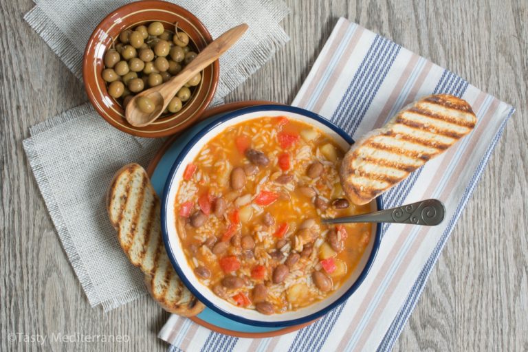 Mediterranean pinto bean & rice soup Tasty Mediterraneo