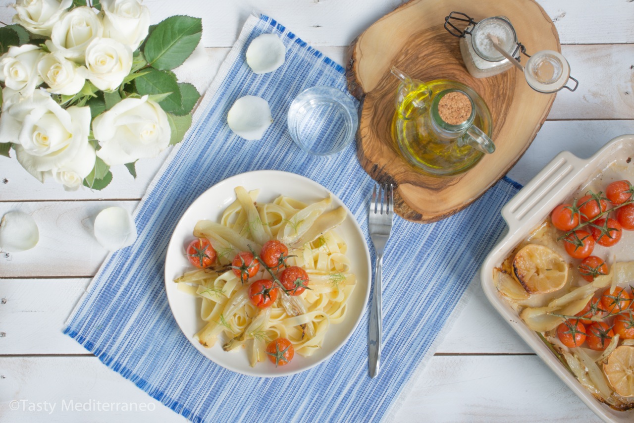 tasty-mediterraneo-roasted-fennel-tomato-pasta