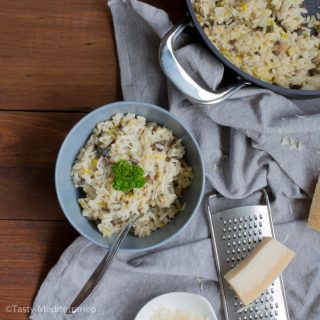 Mushroom & leek risotto