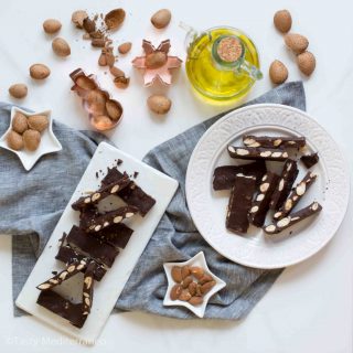Chocolate, almond & EVOO turrón
