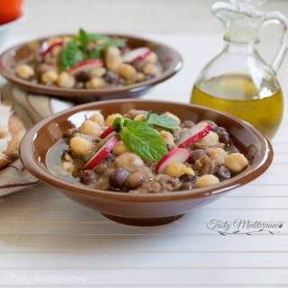 Habas con garbanzos a la libanesa