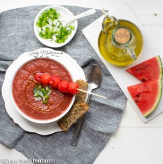 Watermelon gazpacho